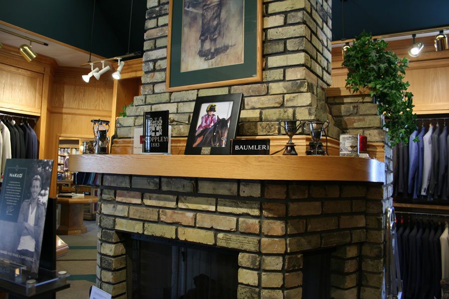 fireplace mantel